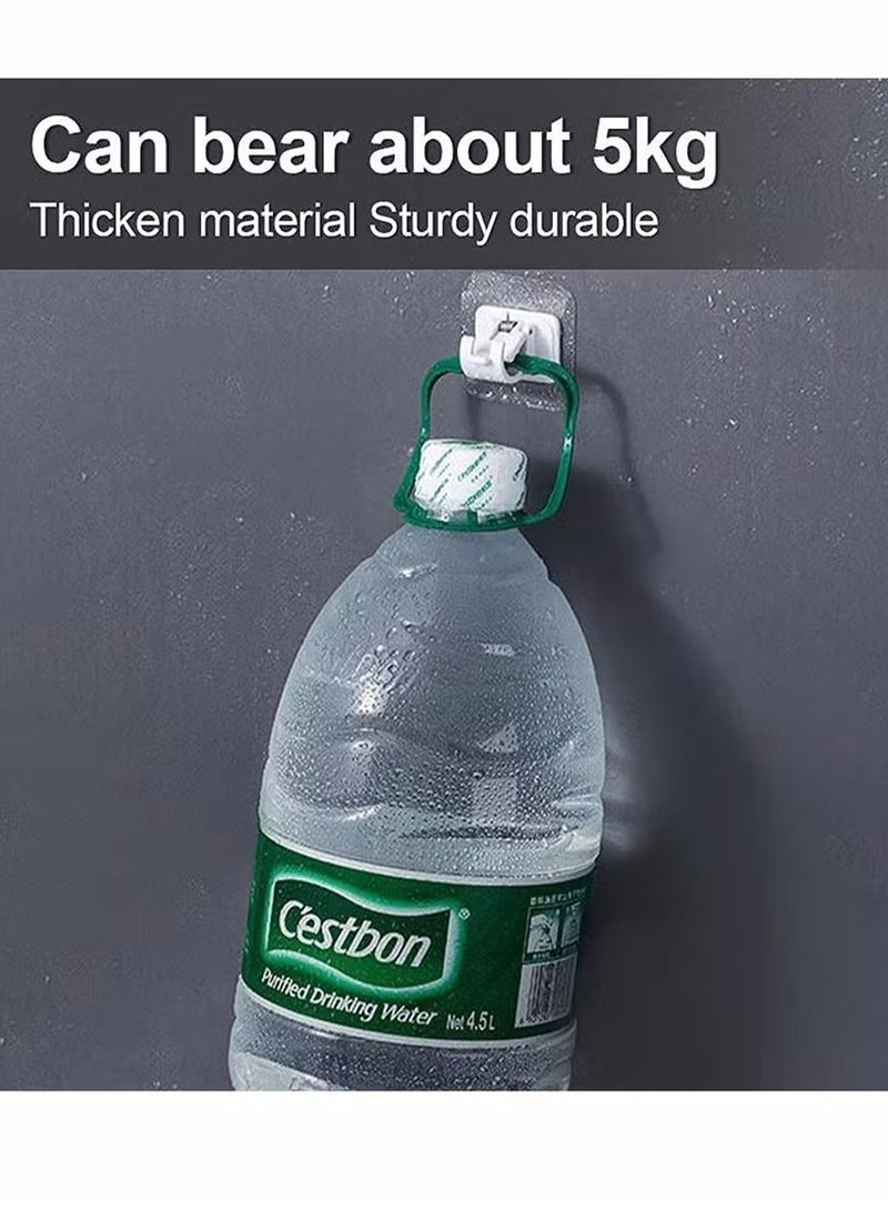 8 PCS Curtain Rod Bracket Holder,Curtain Rods No Drilling Adhesive Curtain Rod Holder Curtain Rod Bracket Curtain Hangers No Drilling Hooks Mounting Screws,Anchors and Sticky Strips Wall Hooks - Image 5