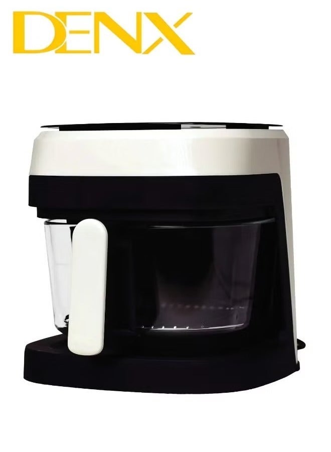 Denx Air Fryer for Healthy Frying, Grilling, Baking, and Roasting, 6-Liter Capacity, 2400 Watts, White/Black - Image 3