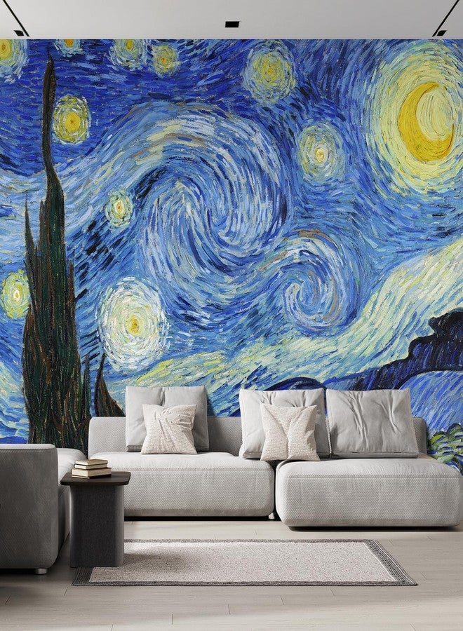 wall26 - Self-Adhesive Wallpaper Large Wall Mural Series (66"x96", Starry Night) - Image 1