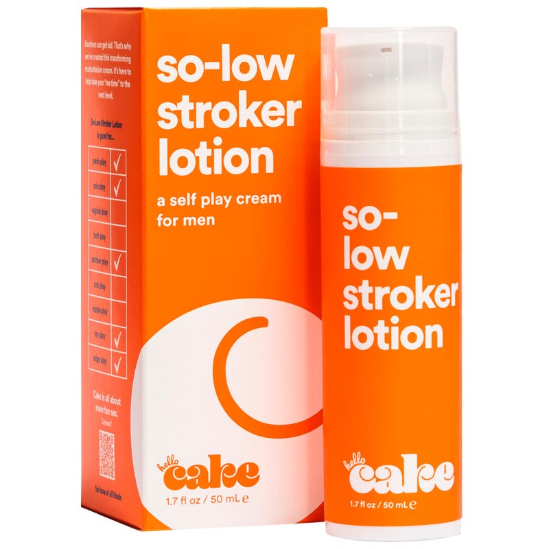 CAKE Hello Cake So-Low Stroker Lotion - Below the Belt Solo Cream for Men, Natural Moisturizing Ingredients Coconut Oil, Avocado Oil, Aloe Vera, 1.7 fl oz - Image 1