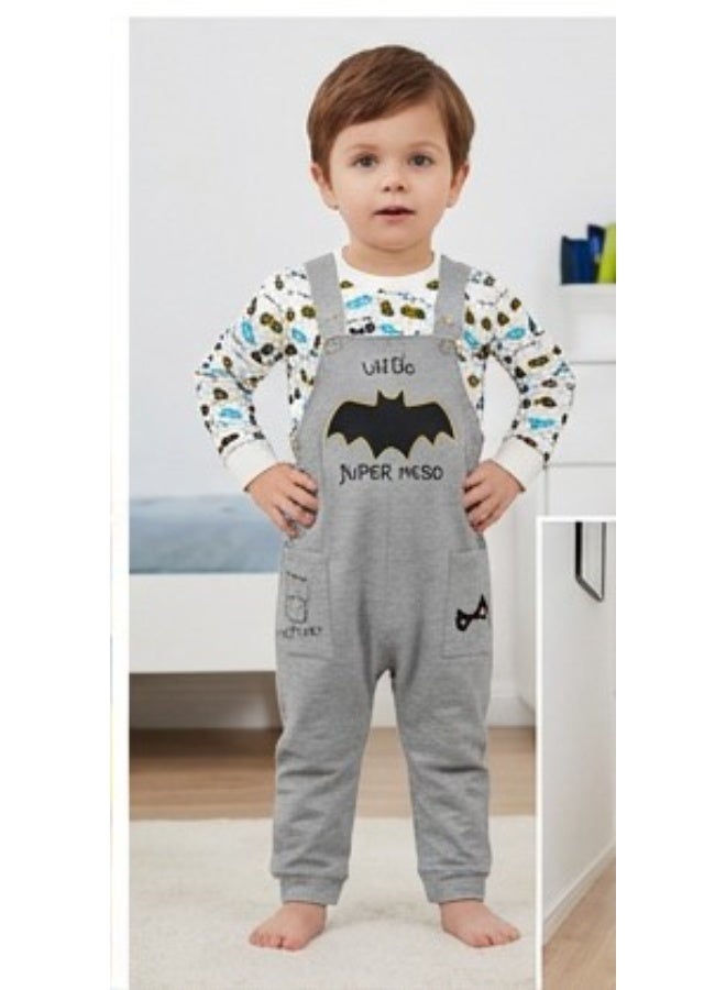 Batman DUNGREE SET BABY BOY BATMAN CTN 6-36 MONTHS L/S UE-IBDS001 - Image 1