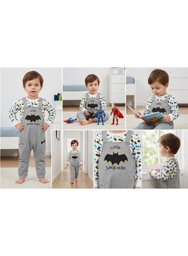 Batman DUNGREE SET BABY BOY BATMAN CTN 6-36 MONTHS L/S UE-IBDS001 - Image 2