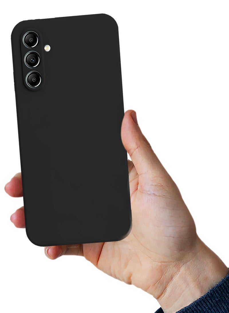 CATANES 2Packs Liquid Silicone Case for Samsung Galaxy A16 Protective Phone Case with Soft Anti-Scratch Microfiber Lining Utra Slim Drop Protection Phone Cover with 3D Screen Protector - Black - Image 5