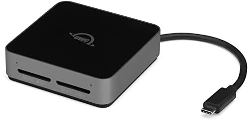 OWC Atlas Dual SDSlot SDXC UHSII Card Reader Bus Powered by USBC Compatible with MacWindowsiPadChrome OS - Image 1