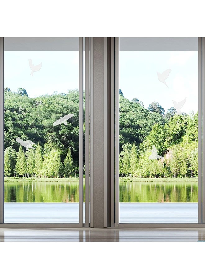16PCS Window Decals for Bird Strikes, Anti-Collision Bird Clings for Glass Windows, Hummingbird Window Strike Prevention Stickers Films, Birds Deterrents for Outside, Glass Decorations - Image 2