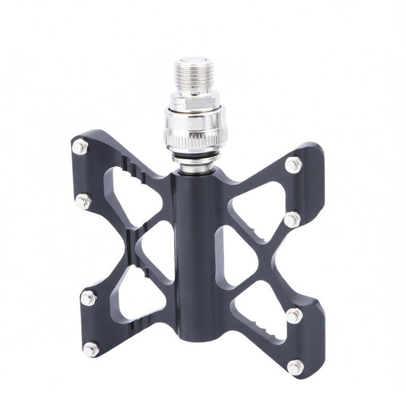 Litepro Bike Pedal: 1 Gold Aluminum Alloy & Stainless Steel Quick Release Pedal - Easy Install & Disassemble Hollow Lightweight Sealed Bearing Pedal Replacement for Folding Mountain Road Bikes - Image 4