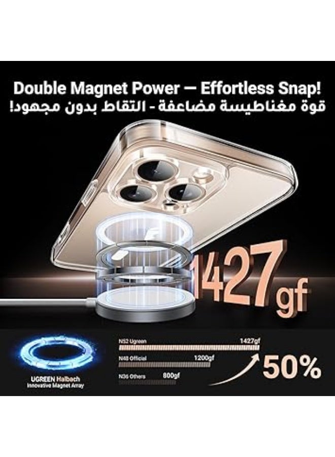 erorex iPhone 16 Pro Max Case MagSafe (MagU), Revolutionary iCrystal Tech Clear Cover, MIL-Grade Protection, Anti-Scratch, Camera Protective, Magnetic Ultra Slim iPhone 16 Pro Max 6.9" Accessories - Image 3