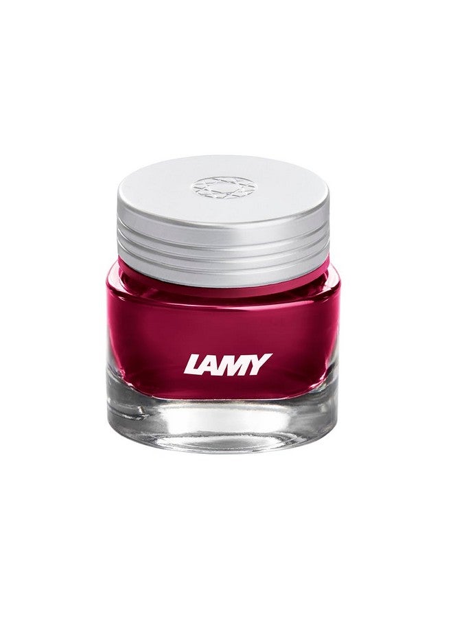 لامي قلم حبر سائل فاخر من لامي T53 - ياقوتي - حبر كريستالي أحمر - حبر معبأ في زجاجة 30 مل