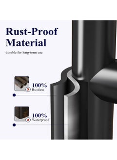 Arabest Toilet Paper Holder Stand, Floor standing toilet roll holder with Phone Shelf, Standing Toilet Paper Holder for Bathroom  - Image 4