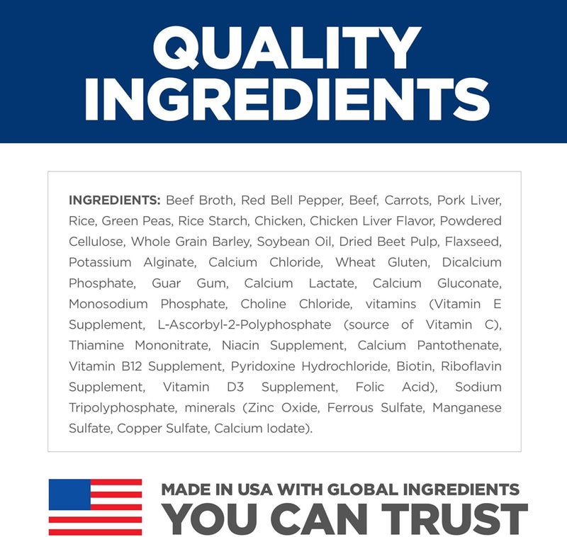 Hills Science Diet Healthy Cuisine Senior Adult 7 Senior Premium Nutrition Wet Dog Food Braised Beef Carrots  Peas Stew 125 oz Can Case of 12 - Image 5