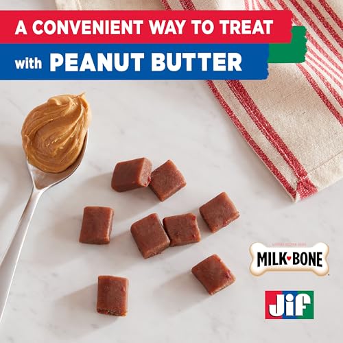 Milk-Bone Peanut Buttery Bites Soft Dog Treats with Jif Peanut Butter, 11.8 Ounce Bag - Image 4