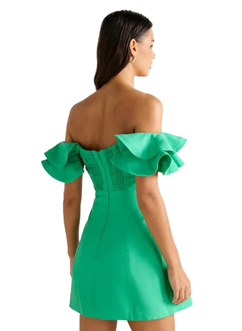 forever new Kenzie Off Shoulder Ruffle Mini Dress