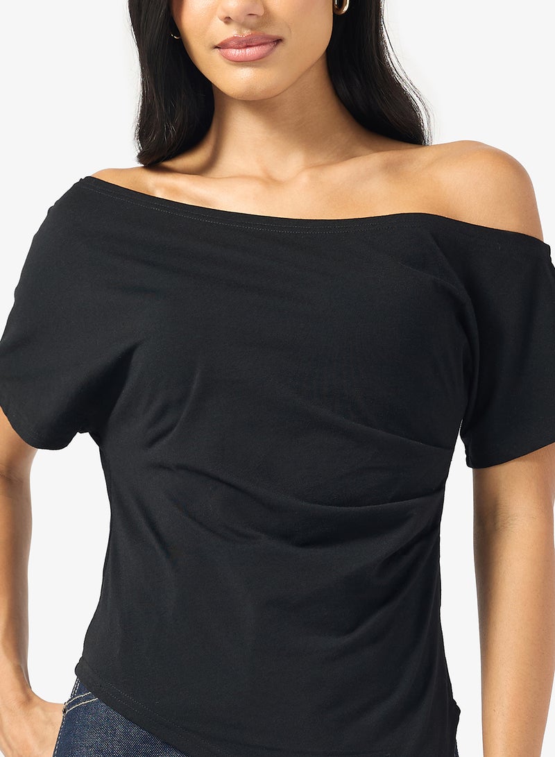 Ginger drop shoulder longline top - Image 3