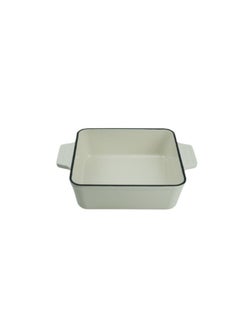 DANUBE HOME Chef's Delight Cast Iron Square Roaster – Heavy-Duty Pre-Seasoned Cookware for Roasting, Baking, Grilling Meat, Veggies & Casseroles, Oven-Safe, Ideal for Home & Kitchen 22x22CM 