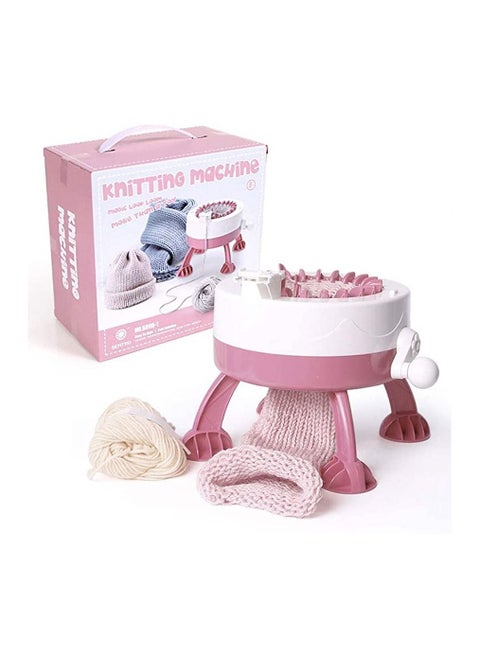 22 Needles Smart Weaving Round Loom, Knitting Machines Knitting Board Rotating Double Knit Loom Machine Kit for Adults/Kids DIY Knit Scarf Hat Sock