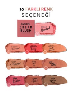 PASTEL Cream Blush 41 | Pink | Fresh | Healthy & Natural Look | Ligh Weighted Formula | Sebum Control Richly Pigmented | Easily Blendable | Long Lasting | Semi Matte | 0.18 Oz.  - Image 4