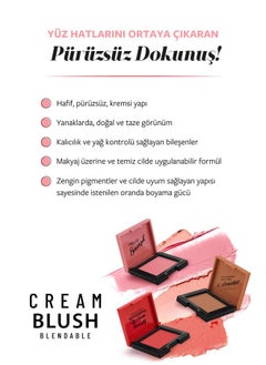 PASTEL Cream Blush 41 | Pink | Fresh | Healthy & Natural Look | Ligh Weighted Formula | Sebum Control Richly Pigmented | Easily Blendable | Long Lasting | Semi Matte | 0.18 Oz.  - Image 3