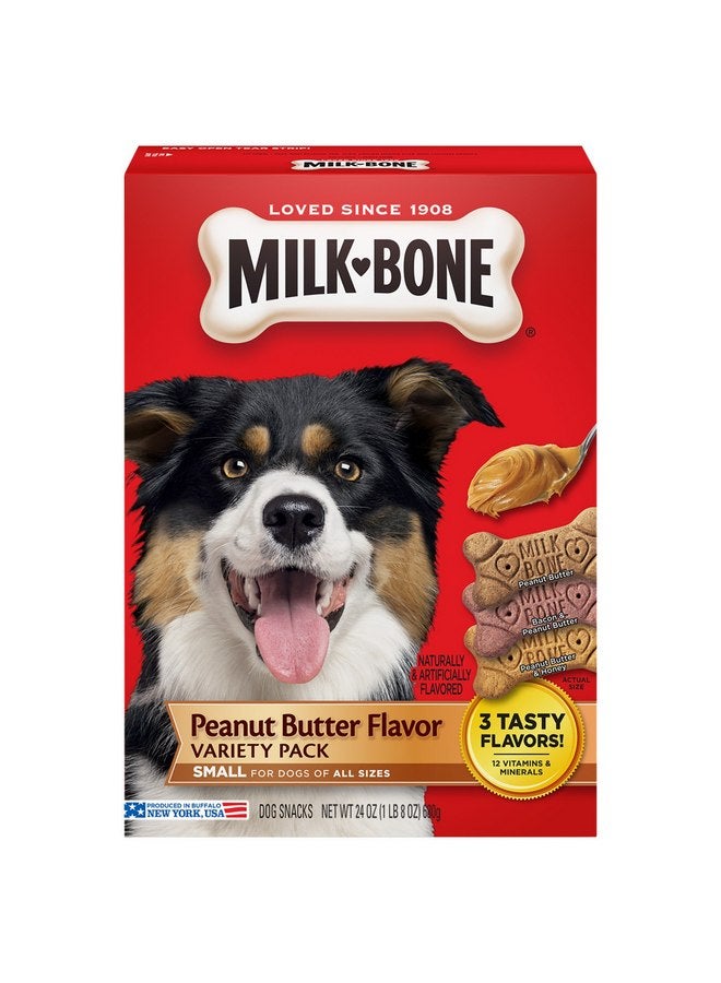 Milk-Bone Peanut Butter Flavor Dog Treats Variety Pack - Small/Medium - 24-Ounce (799247) - Image 1