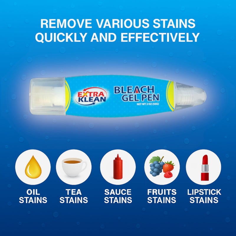 Bleach Gel Stain Remover Pen - Travel Size Toiletry for Clothing, Instant Spot Cleaner, Travel Essentials & Accessories - Image 2