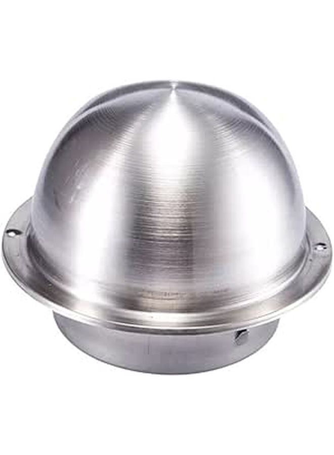 Thicken Stainless Steel Exhaust Vent Wall Cover Easy Install Silver - Image 1