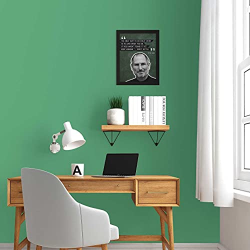 ArtX Paper Steve Jobs Famous Motivational Quotes Framed Wall Art Painting, Multicolor, Abstract, 10 X 13 Inches, Set of 1 - Image 3