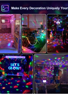 M MIAOYAN Sound-Controlled Party Light Strip with Remote, DJ Lighting, Disco Ball Strobe Stage Light for Home Room Dance Parties, Birthdays, and Karaoke.  - Image 4