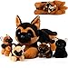 Skylety 5 Pcs Dog Stuffed Animal Puppy Stuffed with Babies Inside 1 Big Mommy with 4 Mini Baby Cute Soft Toy for Children Birthday Party Adopt a Puppy FavorGerman Shepherd - Image 3