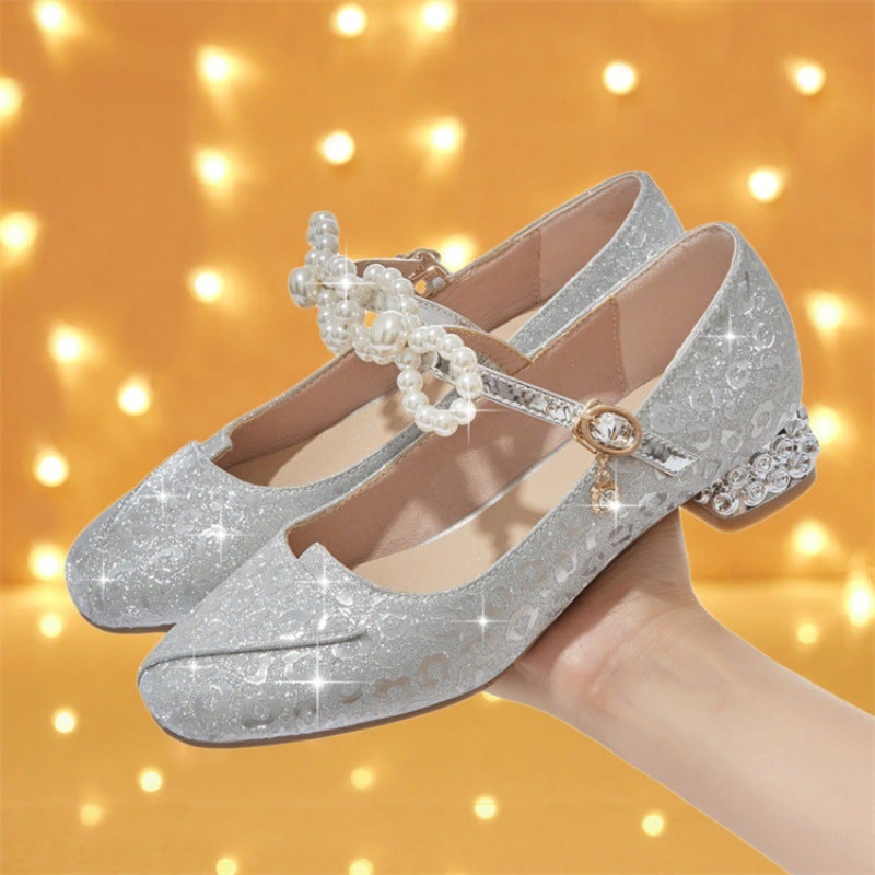 Girls Princess Shoes New Style Shoes For Little Girls Performance Leather Shoes For Middle And Big Children Students 2022 Soft Sole Children'S Single Shoes - Image 4