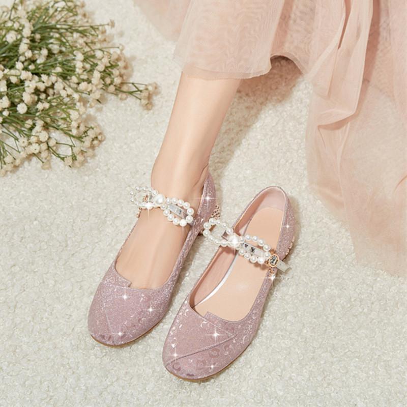 Girls Princess Shoes New Style Shoes For Little Girls Performance Leather Shoes For Middle And Big Children Students 2022 Soft Sole Children'S Single Shoes - Image 3