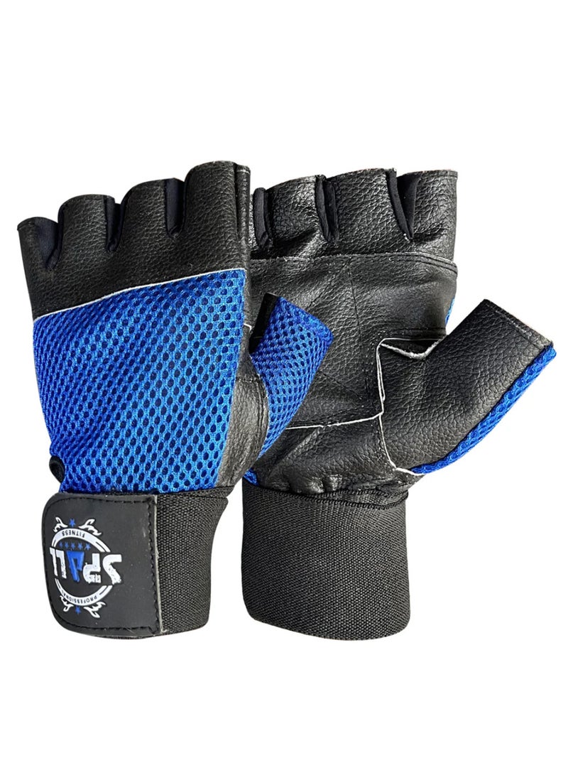 سبال رفع الأثقال قفازات جلدية حزام قصير قفازات رفع الطاقة قبضة قوية النخيل ممارسة اللياقة البدنية تعزيز قفازات المنزل الصالة الرياضية - Image 1