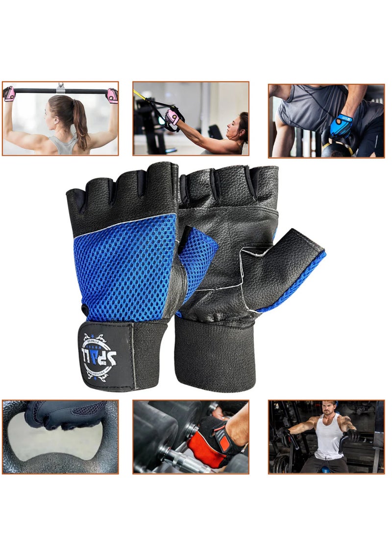 سبال رفع الأثقال قفازات جلدية حزام قصير قفازات رفع الطاقة قبضة قوية النخيل ممارسة اللياقة البدنية تعزيز قفازات المنزل الصالة الرياضية - Image 2