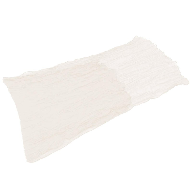 Beige Bohemian Style Table Runner Sheer Bali Gauze Fabric Reusable Wedding Banquet Tablecloth - Image 2