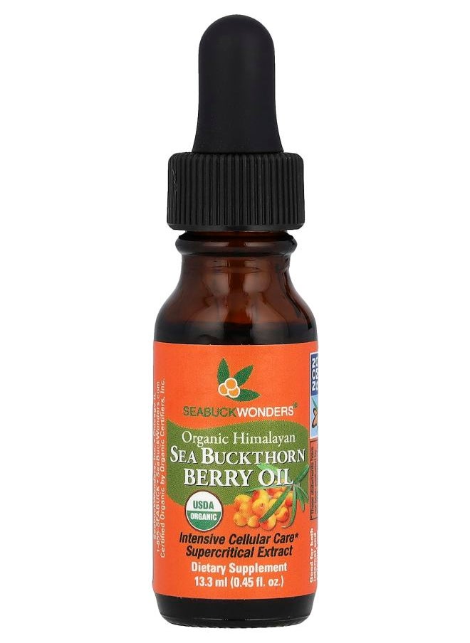 seabuckwonders - Organic Himalayan Sea Buckthorn Berry Oil 0.45 fl oz (13.3 ml) - Image 1