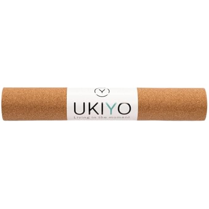 Ukiyo Natural Cork Yoga Mat, 4 Mm Thickness, Brown - Image 3