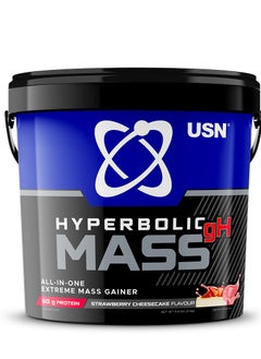 USN USN Hyperbolic Mass GH Strawberry Cheesecake 4kg Mass Gainer  - Image 1