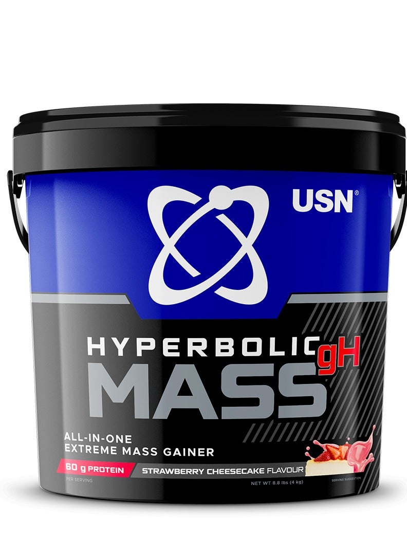 USN Hyperbolic Mass Gh Strawberry Cheesecake 4Kg Mass Gainer - Image 1