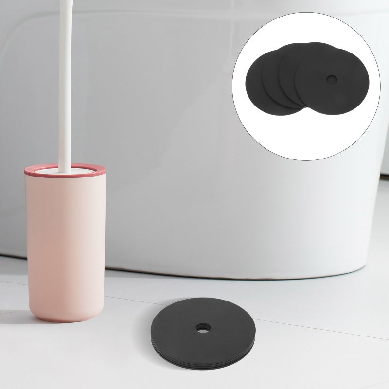 🚽 فرشاة وعاء مع غطاء لمنع الروائح من مواد بولي بروبيلين متينة لمستلزمات الحمام - Image 1