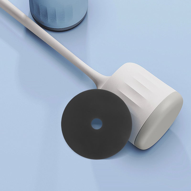 🚽 فرشاة وعاء مع غطاء لمنع الروائح من مواد بولي بروبيلين متينة لمستلزمات الحمام - Image 3