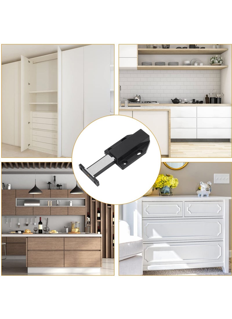 Monda - 2 Pack Magnetic Push Latch Heavy Duty Metal Double Push to Open Door Latches Kitchen Door Push Release Latches for Cabinets Touch Latches for Drawer Closure, Cupboard, Wardrobe, Closet - Image 1