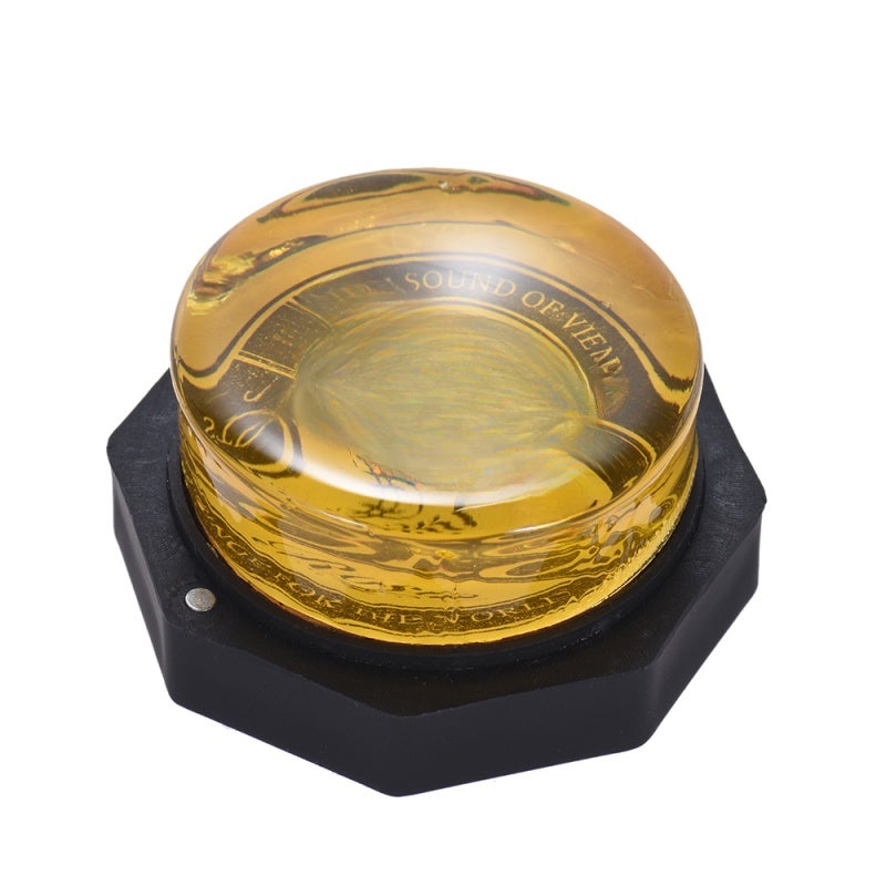 Violin Rosin: Yellow High Viscosity Dust-free - Easy Grip Plastic Box Cello Rosin for Bowed String Instrument Players - Image 1