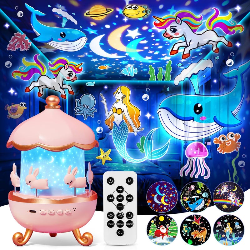 Staryou Sensory Lights Sound Machine Baby Night Light Projector Sensory Toys for Kids with Autism Toys for Girls 310 15 White Noise 15 Films 21Colors Night Light for Kids Fidget Toys for Kids - Image 2