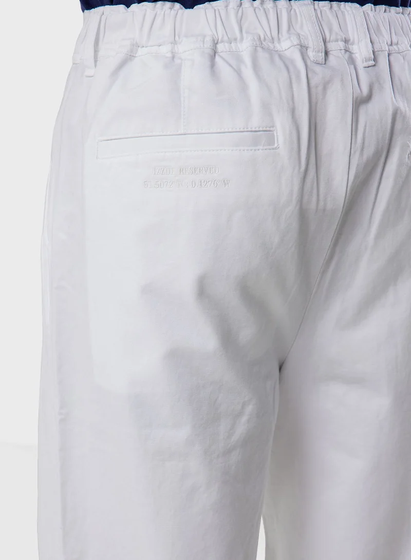 izzue Twill Pocket Trim Chinos