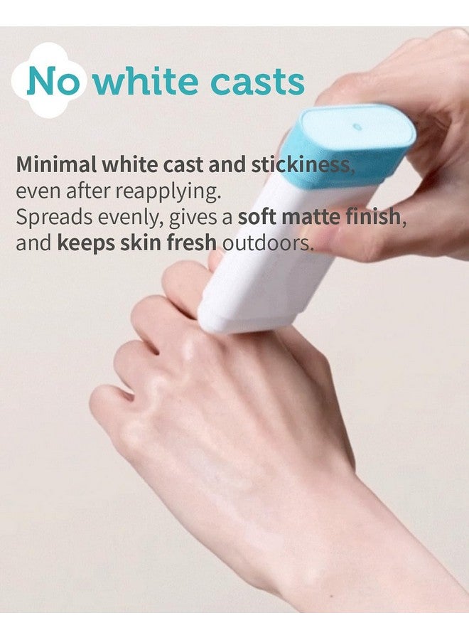 غونغبي GOONGBE Fresh Sun Stick Mild SPF 50 - مرطب واقي من الشمس من أكسيد الزنك بدون لون أبيض - غير دهني بلمسة نهائية ناعمة غير لامعة - مناسب للسفر للأطفال والرضع والكبار - نباتي وآمن على الشعاب المرجانية، 0.49 أونصة. - Image 4