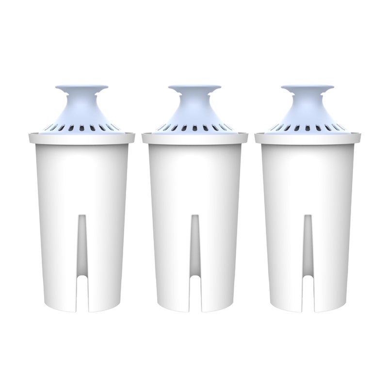 AquaCrest AQUA CREST Alkaline Water Filter, Intended for BritaÂ® Pitchers and Dispensers, Everyday, UltraMax, Metro+, XL and More, NSF Certified, 2 Months, 3 Count, Mineralized Alkaline Water, Increases Water PH - Image 1