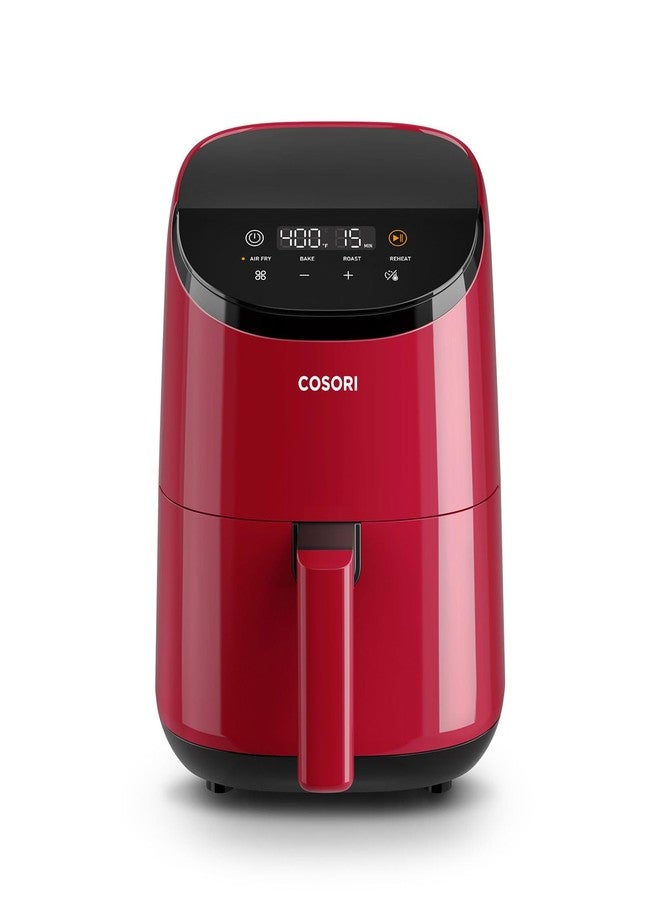COSORI Air Fryer 2.1 Qt, 4-in-1 Small Mini Airfryer, Bake, Roast, Reheat, 97% Less Oil, Compact & Quiet, Nonstick & Dishwasher Safe Basket, 30 In-App Recipes with Nutrition Facts, Auto-Shut Off, Red - Image 1