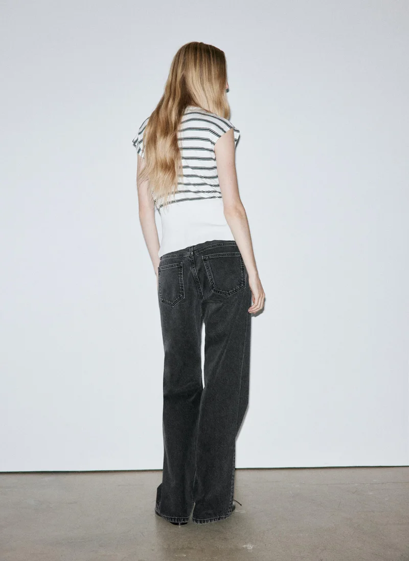 Mango Straight Low-Waist Jeans