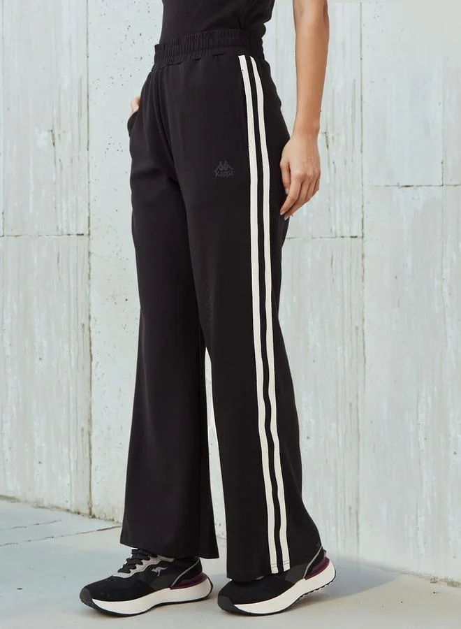 Kappa Kappa Women Contrast Tape Soft Touch Track Pants with Pockets