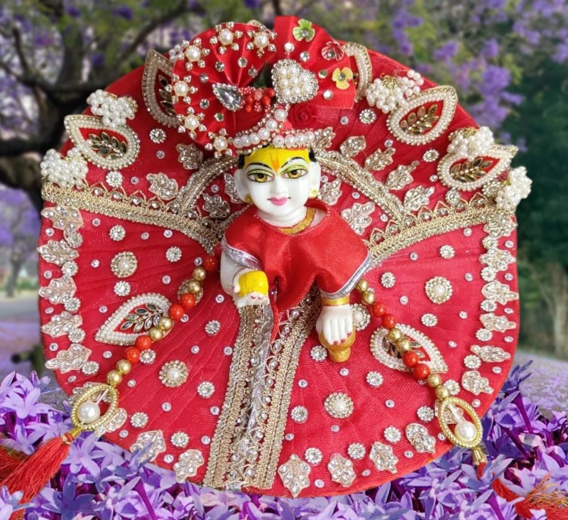 Partish Laddu Gopal Janamashtmi Dress l Ladoo Gopal Dress l Kanha Ji Dress Size 0 1 2 4 5 6 (Size 4, F) - Image 1