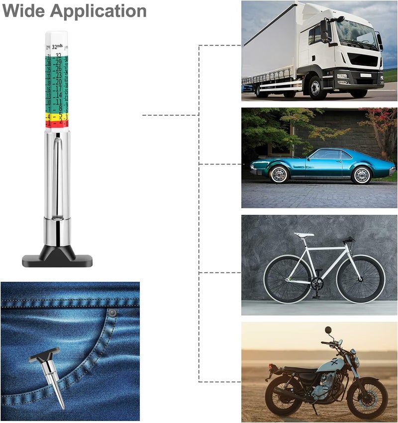 GODESON Smart Color Coded Tire Tread Depth Gauge - Image 4