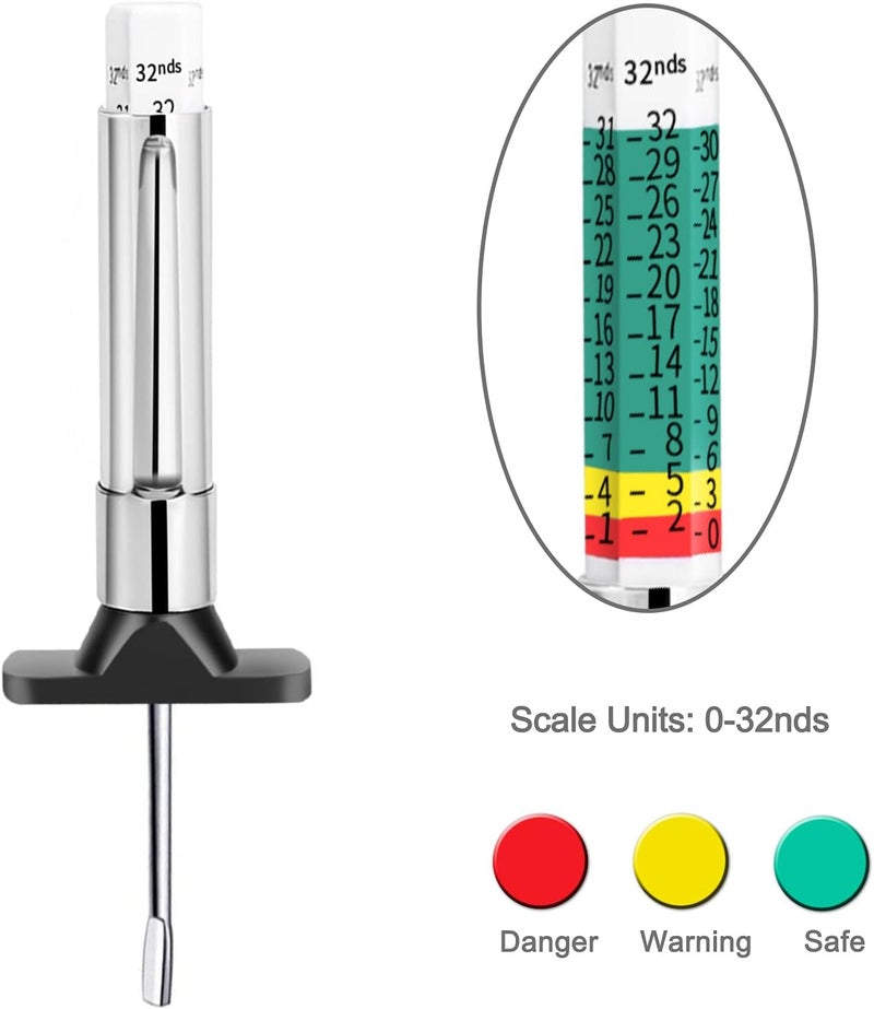 GODESON Smart Color Coded Tire Tread Depth Gauge - Image 3